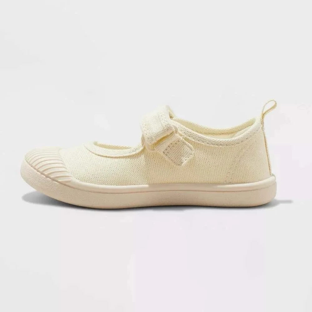 Cat & Jack Kids Gold Mary Jane Sneakers Size 5T Hook Loop New With Tags
